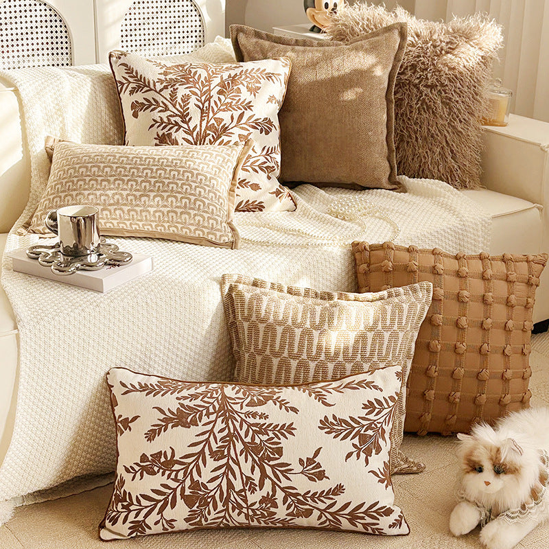 Embroidered Decorative Throw Pillow