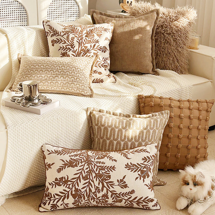 Embroidered Decorative Throw Pillow