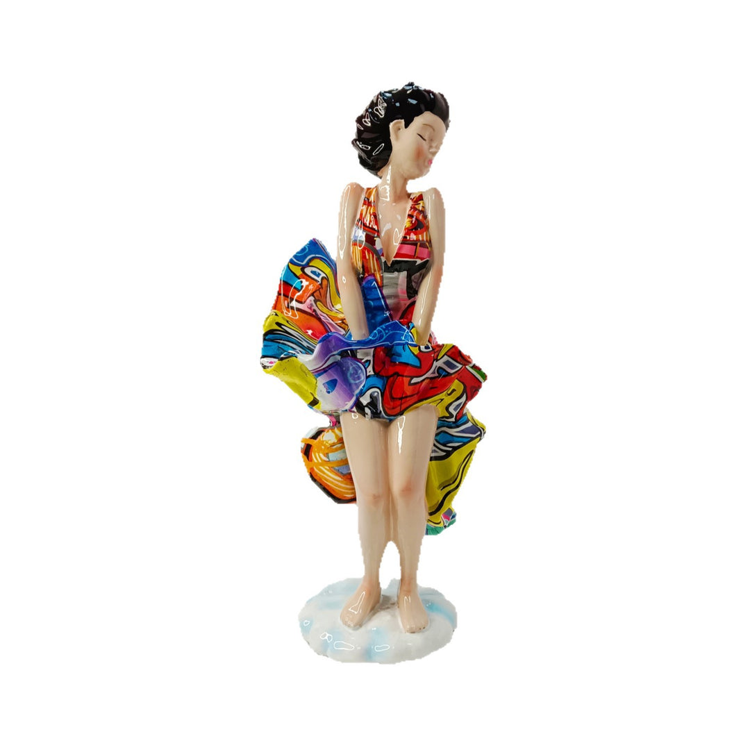 Artistic figure with beach design