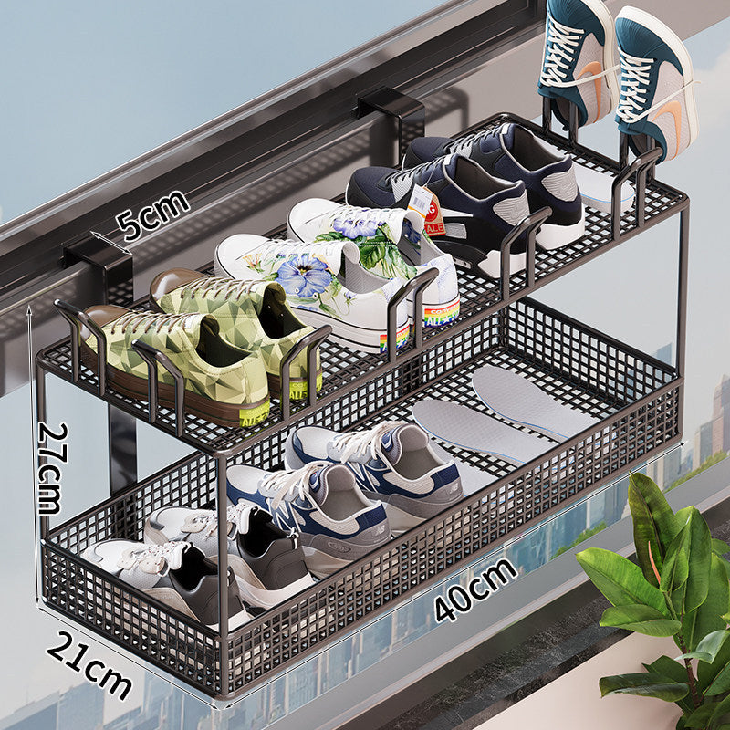 Adjustable Shoe Organizer for the Door