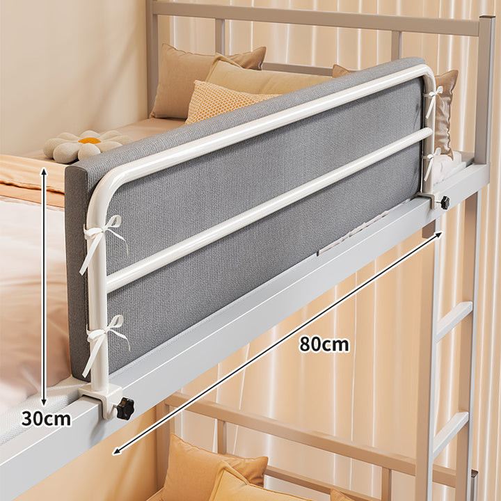 Bunk Bed Safety Side Rail with Padded Fabric Guard and Clamp Mount