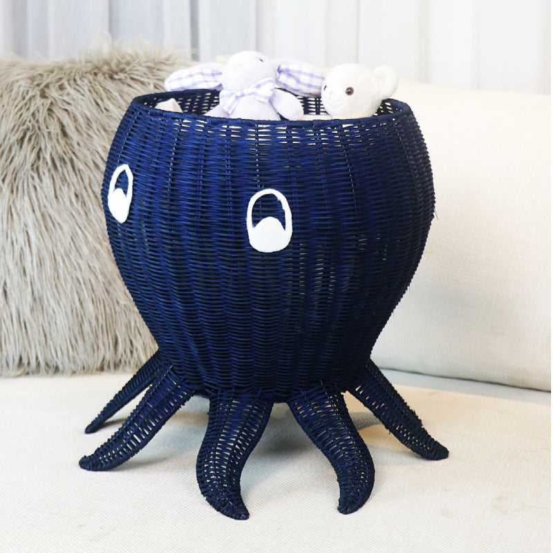 Playful storage basket in octopus design