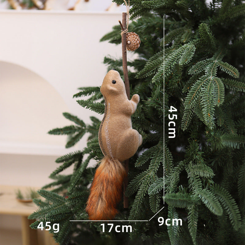 Cute decoration figure with squirrel motif
