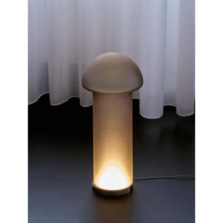 Artistic mushroom-shaped floor lamp
