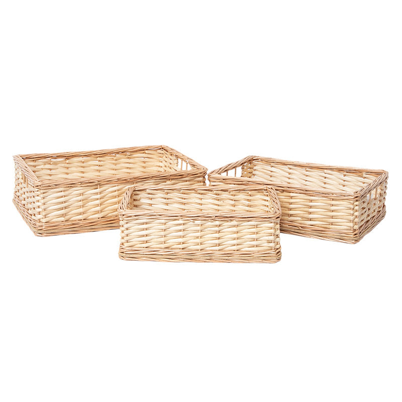 Handcrafted Natural Woven Storage Tray
