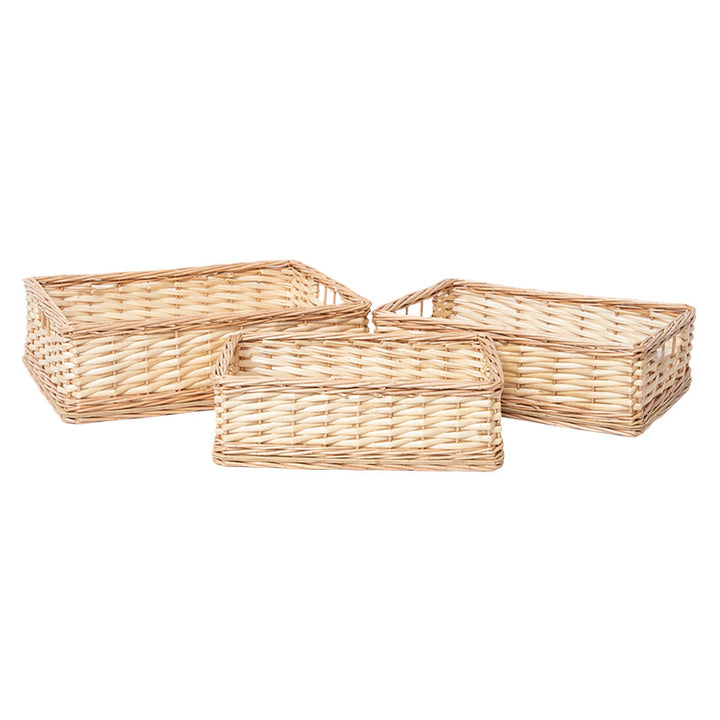 Handcrafted Natural Woven Storage Tray