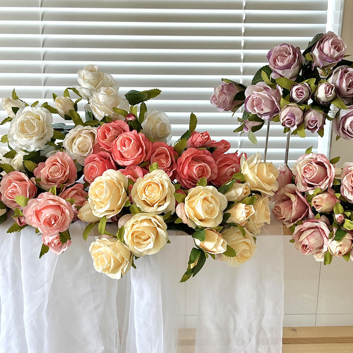 Lifelike Artificial Rose Bouquet