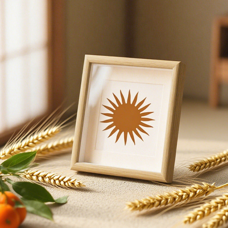Modern Minimalist Sun Illustration Frame