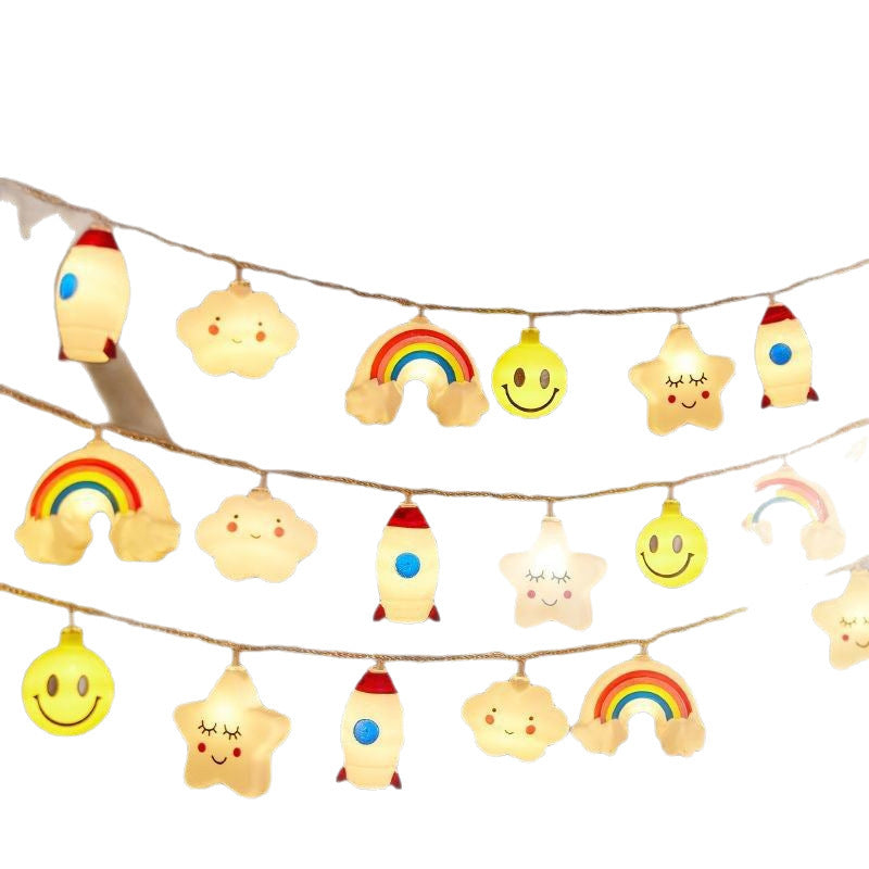 Waterproof Outdoor Rainbow Cloud LED String Lights