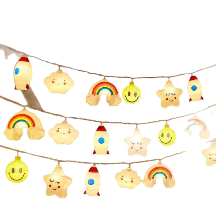 Waterproof Outdoor Rainbow Cloud LED String Lights