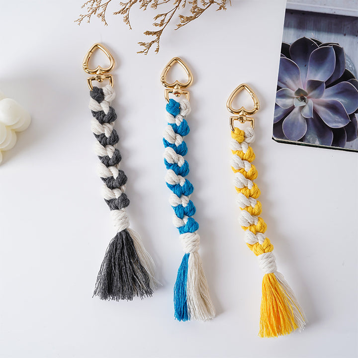 Decorative Macramé Keychain Holder