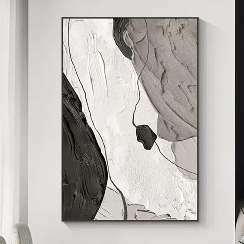 Abstract Minimalist Framed Canvas Art