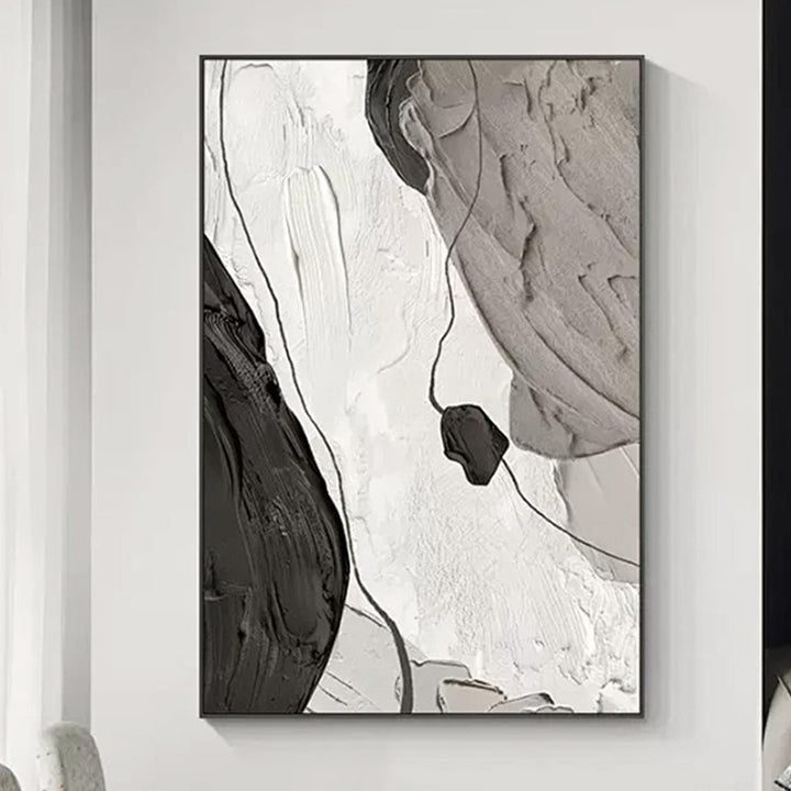 Abstract Minimalist Framed Canvas Art