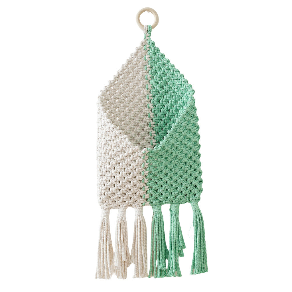 Decorative Macrame Wall Pocket
