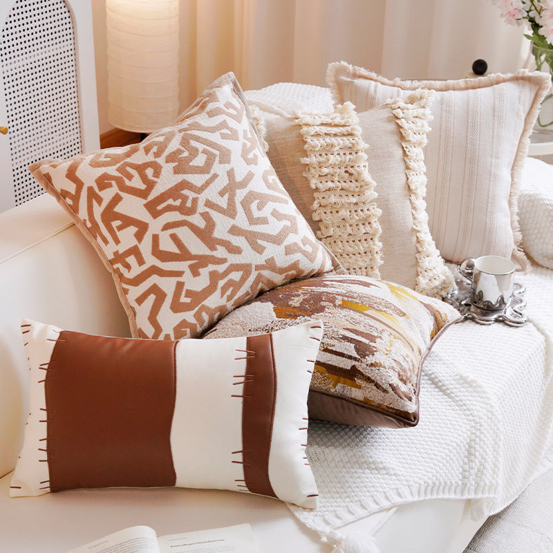 Artistic Landscape Print Decorative Pillow