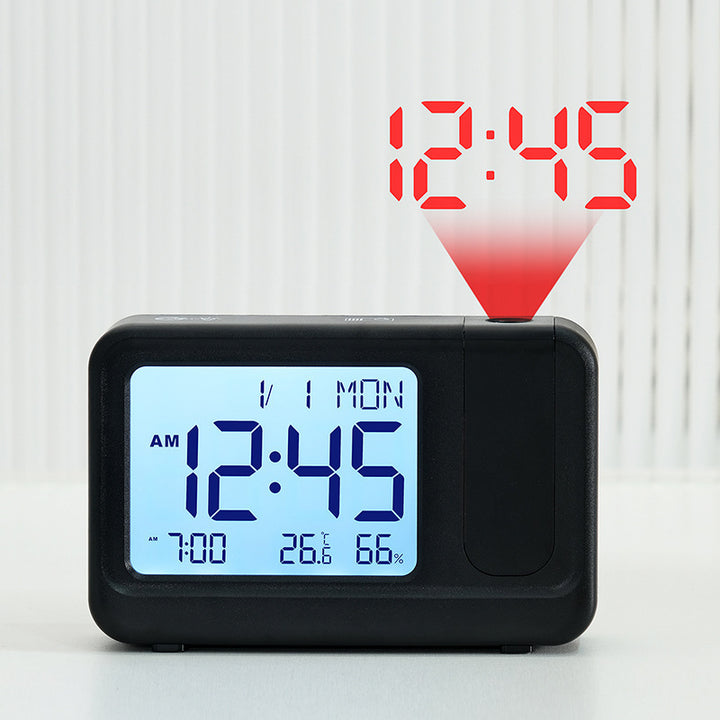 Digital projection alarm clock