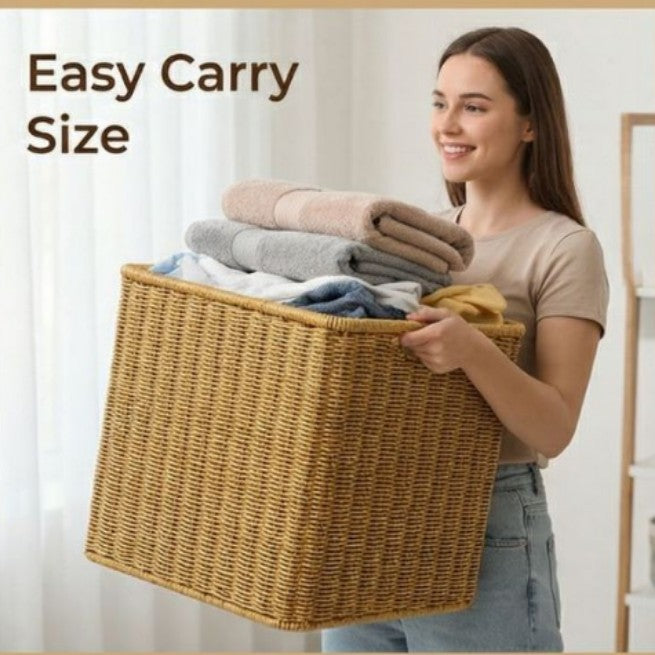 Handwoven storage basket
