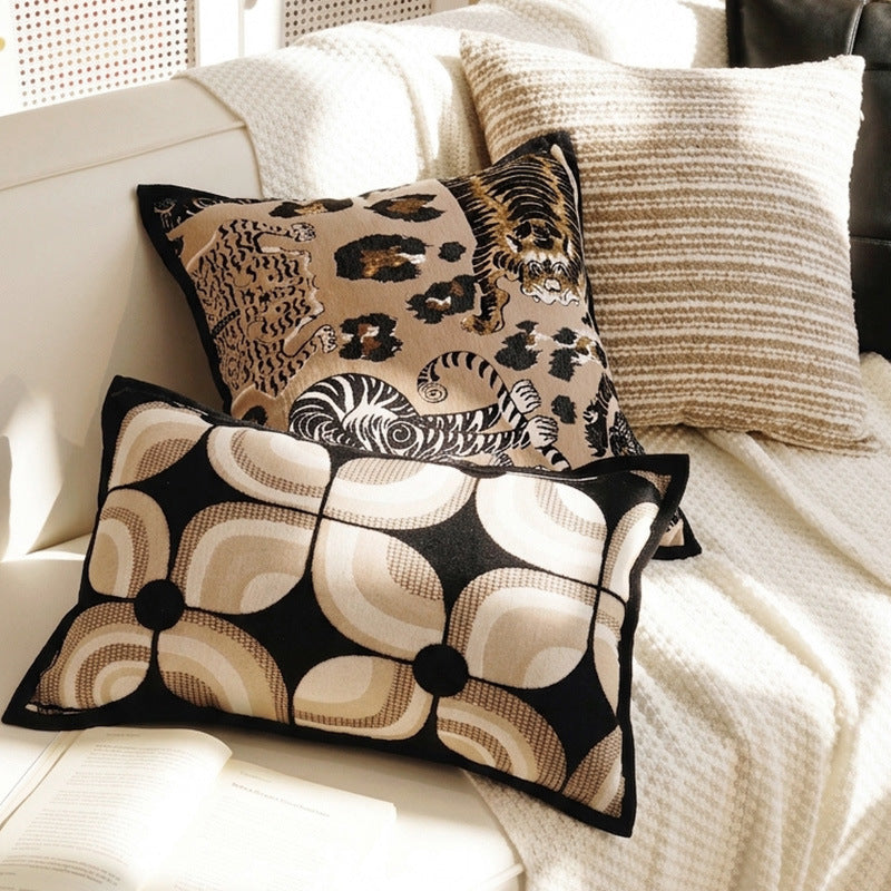 Artistic Animal-Print Decorative Throw Pillow