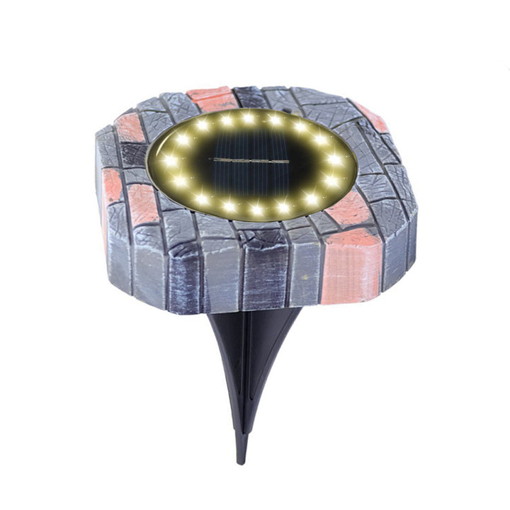 Solar-powered decorative lantern post