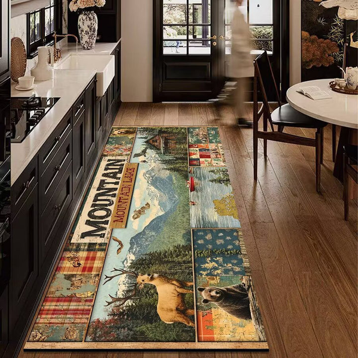 Rustic Outdoor Adventure Area Mat