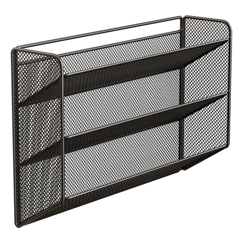 Wall-Mounted Slim Drop-Down Mesh Shoe Shelf Rack