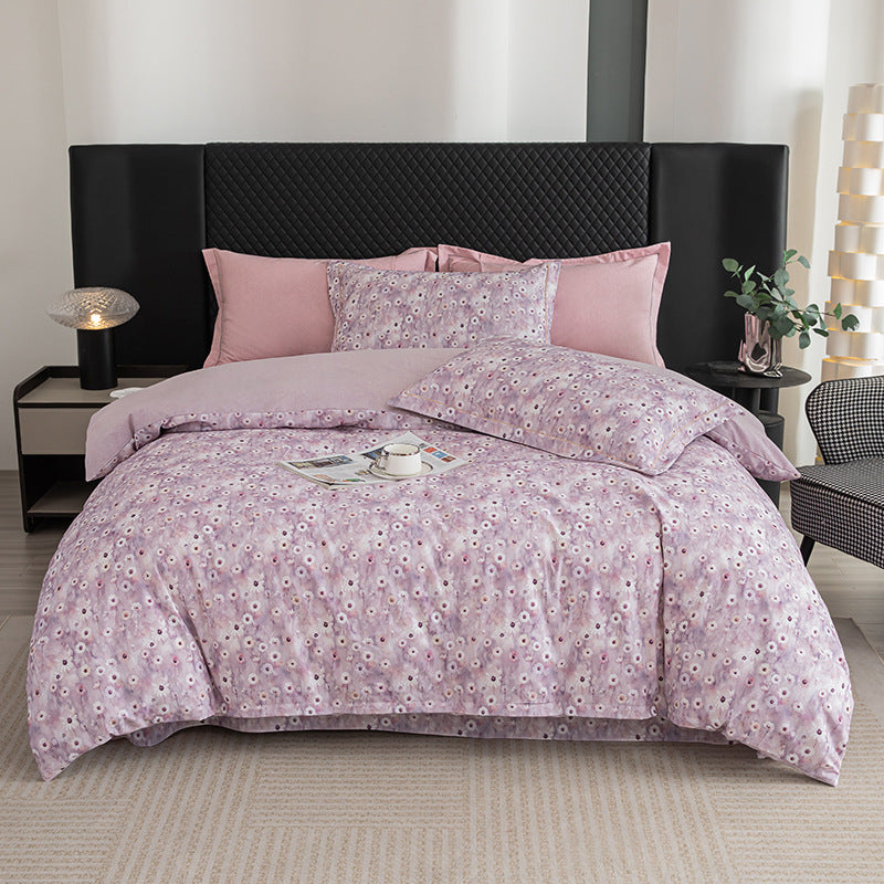 Nature-Inspired Botanical Print Duvet Cover Set