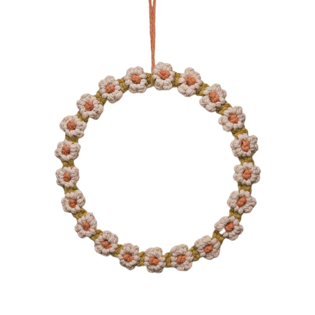Floral Macrame Hoop Wreath