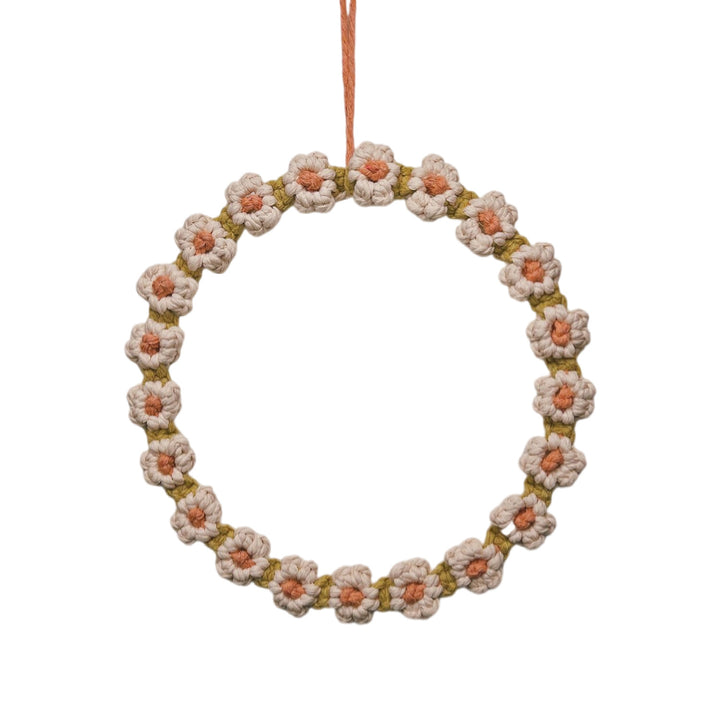 Floral Macrame Hoop Wreath