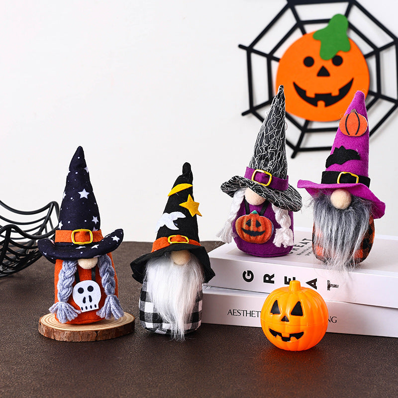 Decorative Halloween Gnome Figure