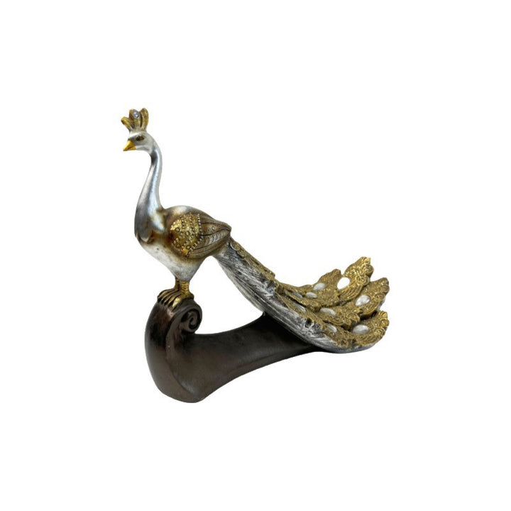 Majestic Peacock Decor Sculpture