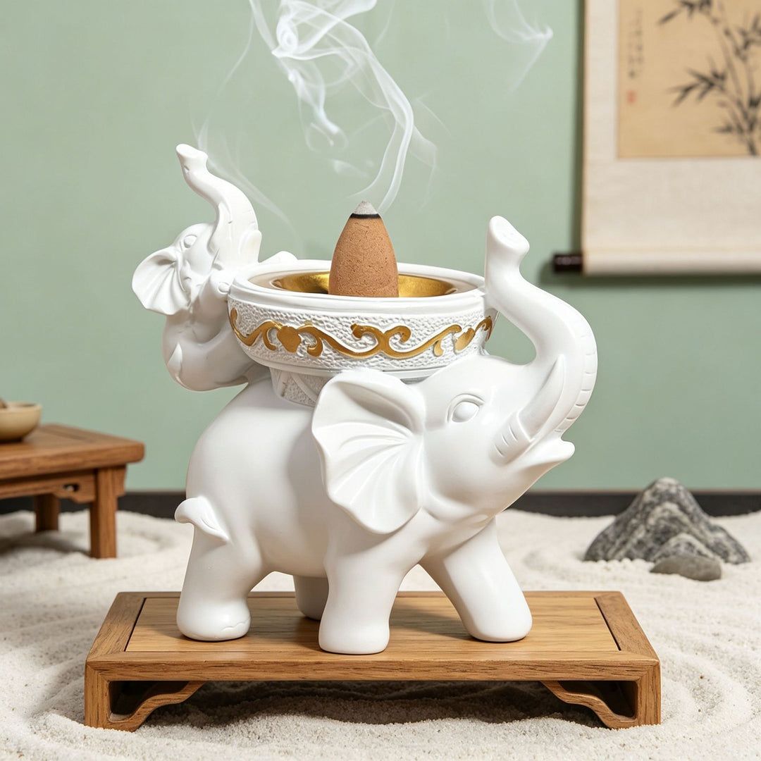 Elephant-Shaped Decorative Planter