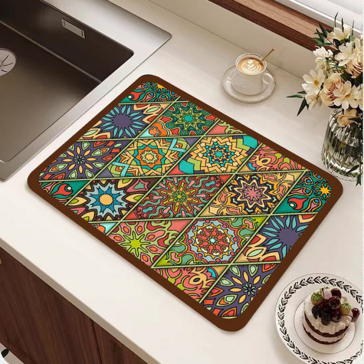 Geometric Patterned Floor Mat