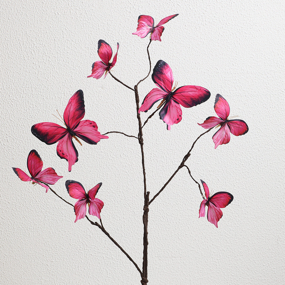 Decorative wall decoration with butterflies