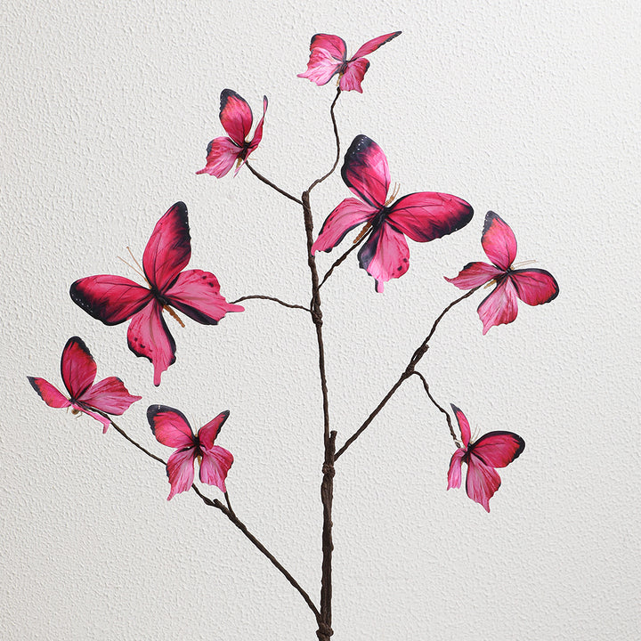 Decorative wall decoration with butterflies