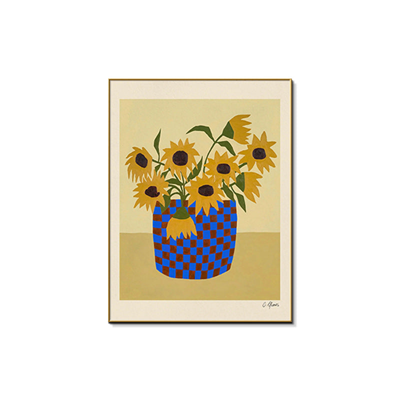 Framed Abstract Floral Wall Art