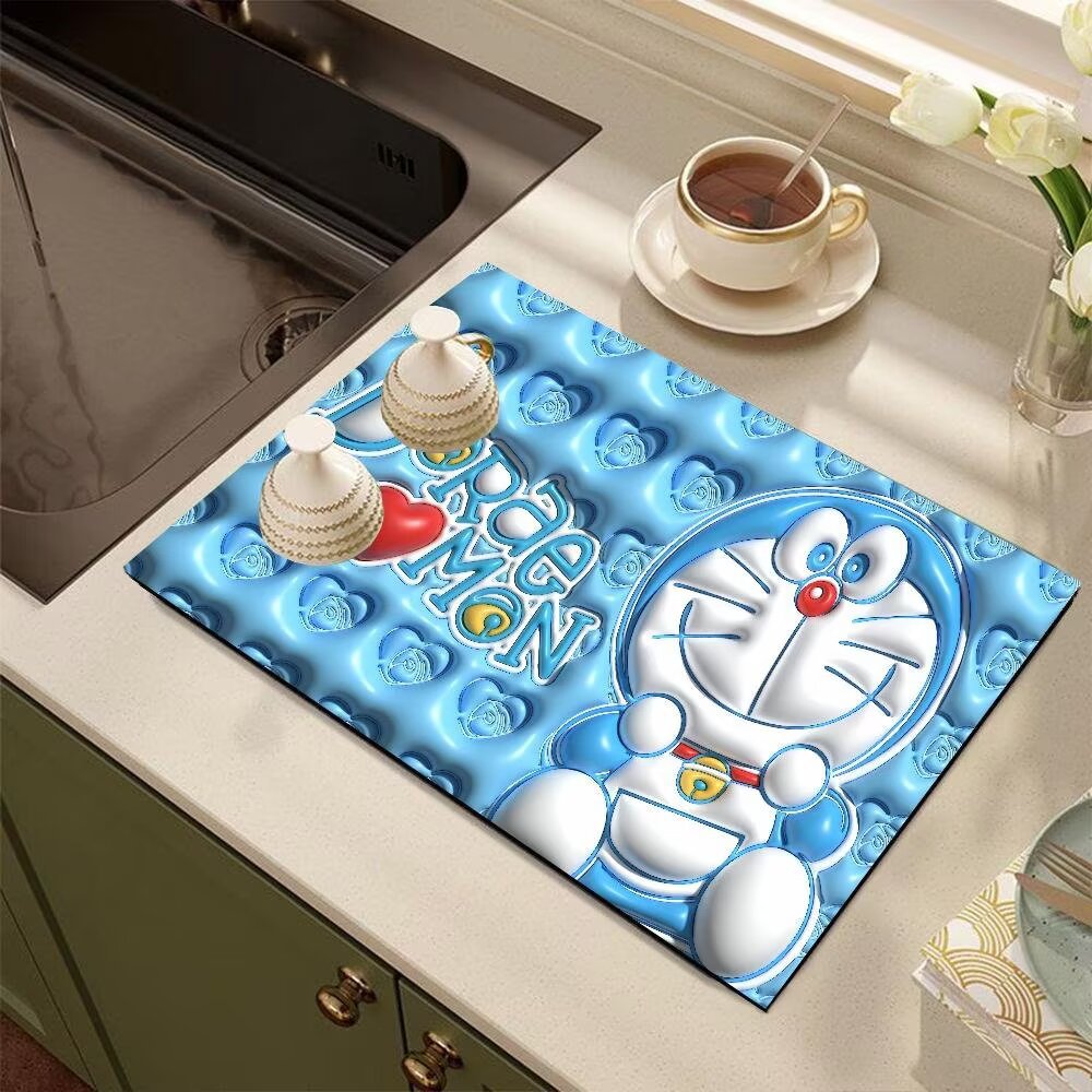 Cute Cartoon Dog-Themed Kitchen Mat