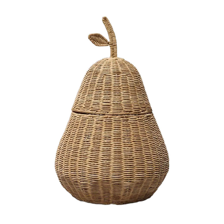 Playful decorative basket in pear shape