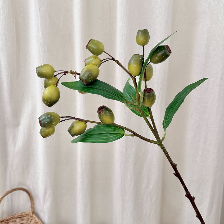Artificial branch with olives