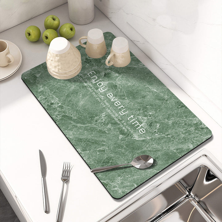 Marble-Inspired Table Mat
