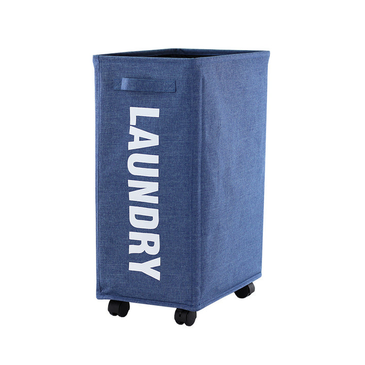 Practical laundry container with wheels