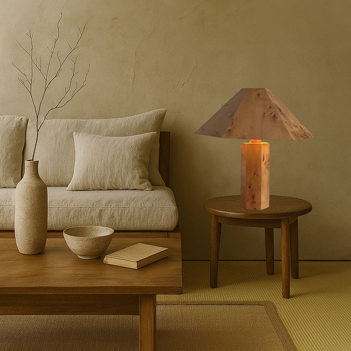 Modern wooden table lamp
