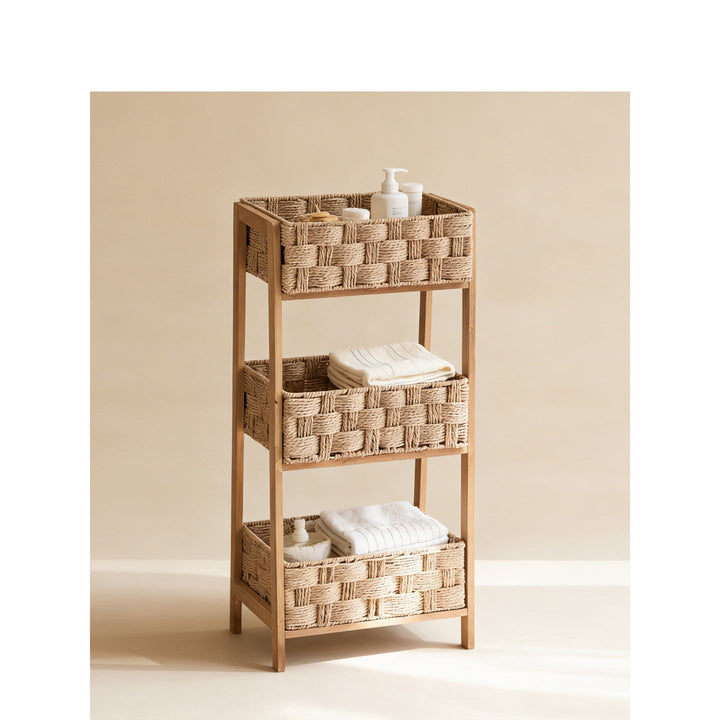 High-quality basket stand with three compartments