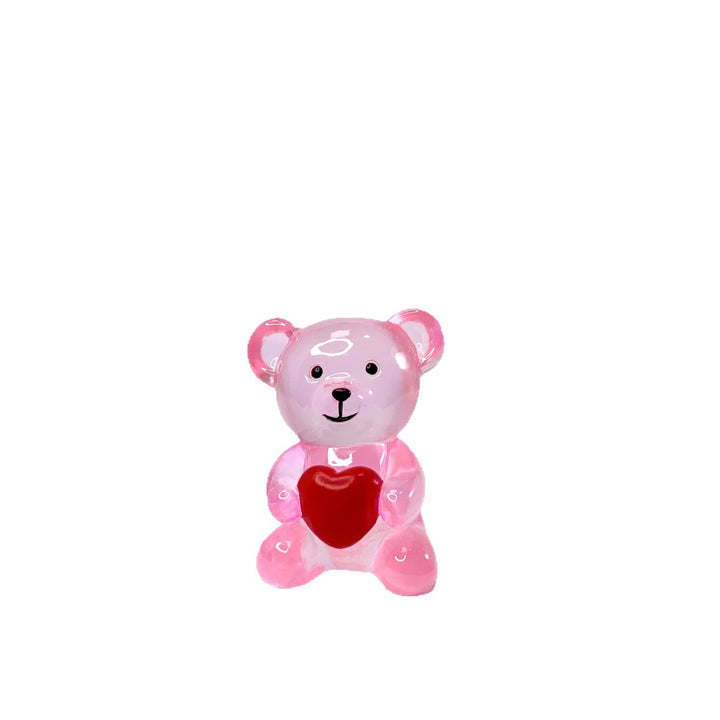 Decorative bear figure with heart