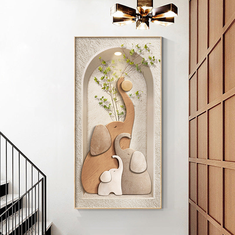 Decorative Elephant-Themed Wall Artwork