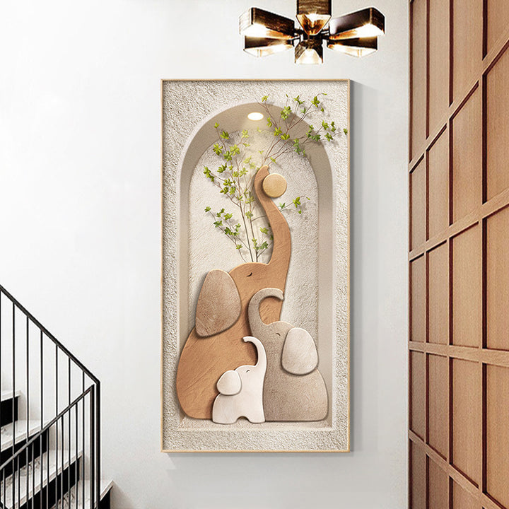Decorative Elephant-Themed Wall Artwork