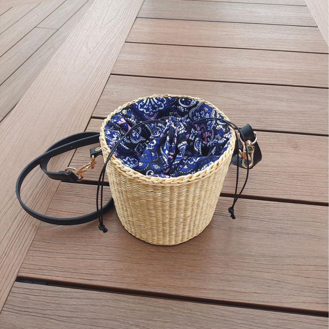 Bohemian Chic Woven Basket Bag