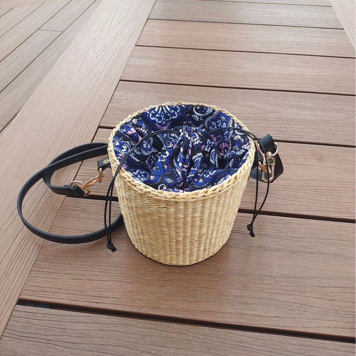 Bohemian Chic Woven Basket Bag