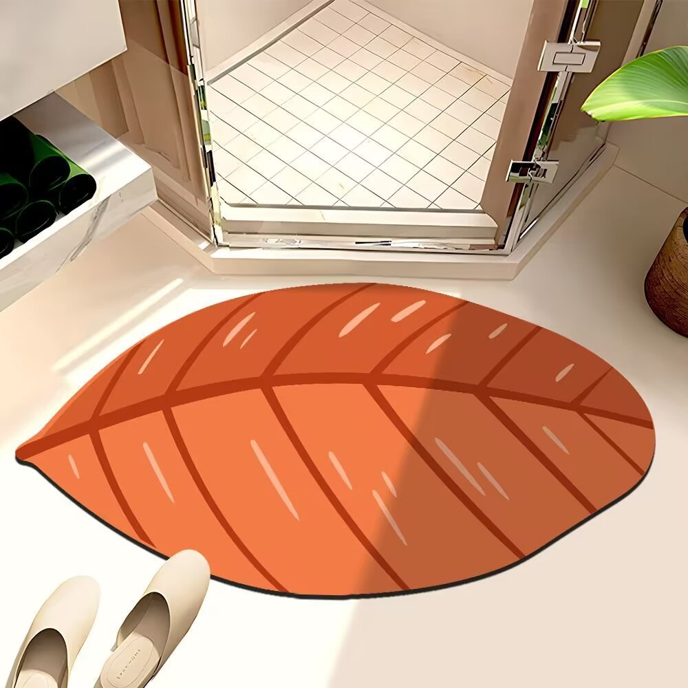 Leaf-Shaped Bath Mat