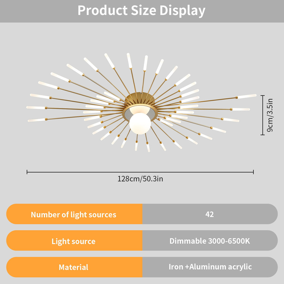 Star Explosion Ceiling Light
