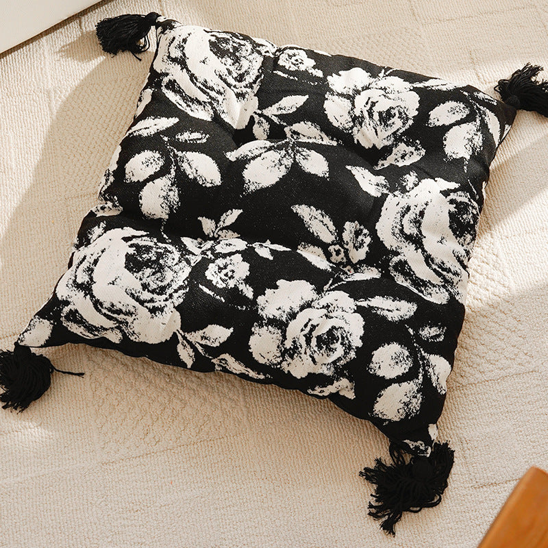 Floral Print Accent Pillow